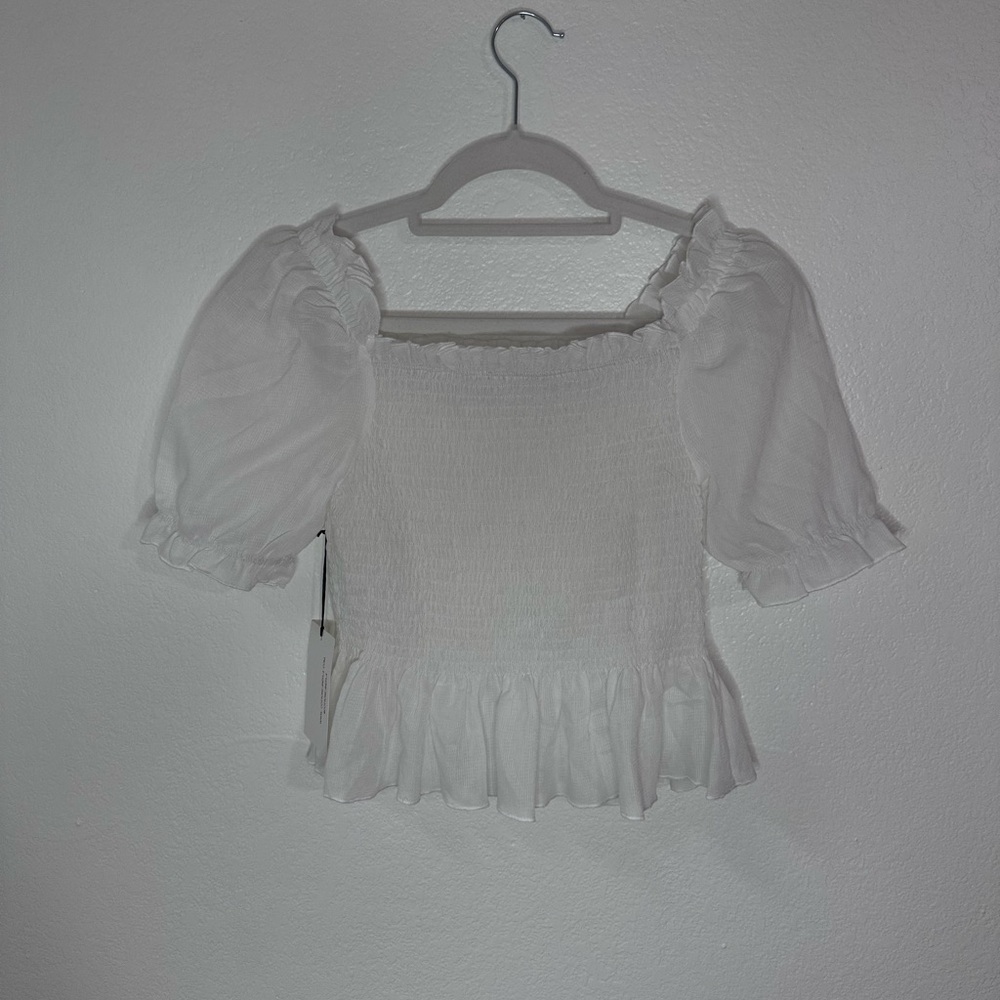 NWT Cotton Candy LA Cropped Top Blouse Size Small